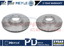 FOR PORSCHE PANAMERA 970 3.0 FRONT AXLE LEFT RIGHT BRAKE DISC SLOTTED MEYLE PD