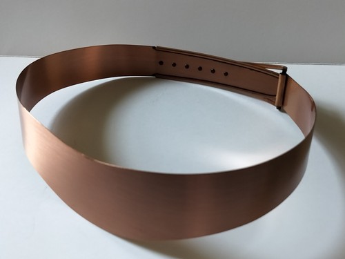 Rare 1950s MCM Renoir Copper Contour BELT 27 inch from prominent estate - Picture 5 of 7