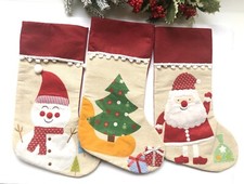 Christmas Snowman Santa Claus Christmas Tree Stocking Holiday Decor