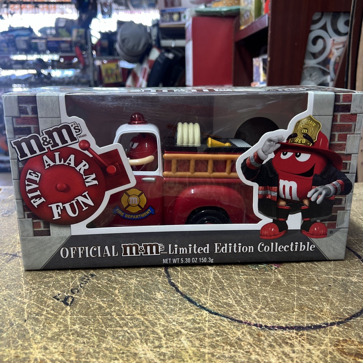 M&M's Fire Truck Candy Dispenser Limited Edition Collectible