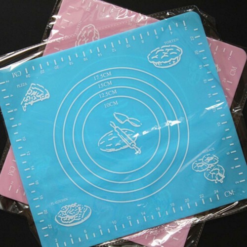 2pcs High Quality Silicone Roll Cut Mat Rolling Cutting Pad Fondant Cake Dough - Picture 8 of 10
