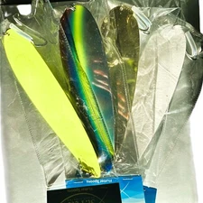 8" St. Pete Heavy Duty Saltwater Flutter Spoons for Stripers Set of 4 - SALE!
