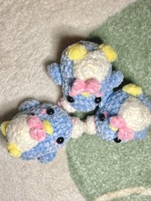 Crochet small penguin Tuxedo Sam Inspired Plushie sanrio core sailor desk pet