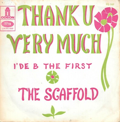 The Scaffold: Thank U Very Much [Vinyl 45 Tours 7''] 1967 - SEHR GUTER ZUSTAND