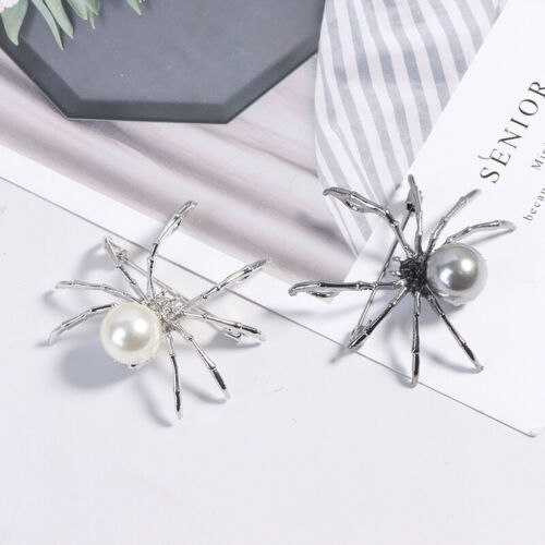 1PC Spider Pearl Brooch Female Corsage Gifts Men Accessories Fashion JewelryBDA - Picture 1 of 11
