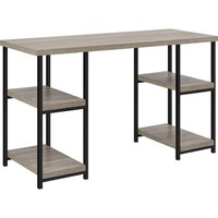 Computer Desk Home Office Workstation Table Double Pedestal In Sonoma Oak on sale Computer Desk Home Office Workstation Table Double Pedestal In Sonoma Oak on sale