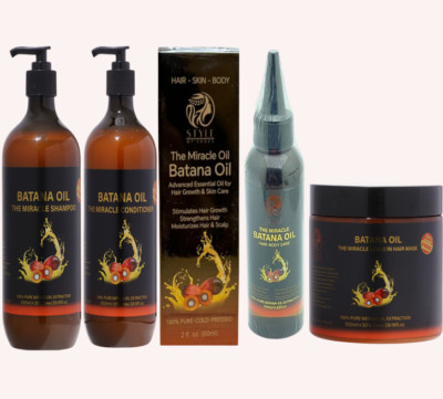 Batana Oil Miracle Haarpflege | Shampoo, Conditioner & Leave-In Maske 