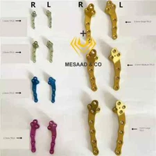 TPLO Vet Implant Safety Locking Plates L & R 1.5mm to 3.5mm Titanium 14 Pc CE