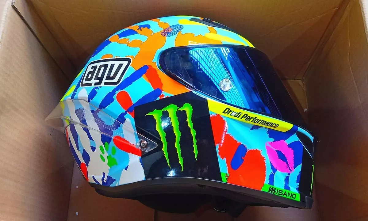 AGV Corsa Misano Hands - Limited Edition - Unique & Cool Graphic!