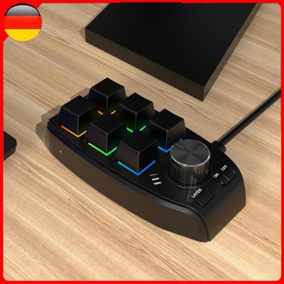 RGB Macro Custom Keyboard Copy Paste Wired/Wireless Gaming Keypad for PS Drawing