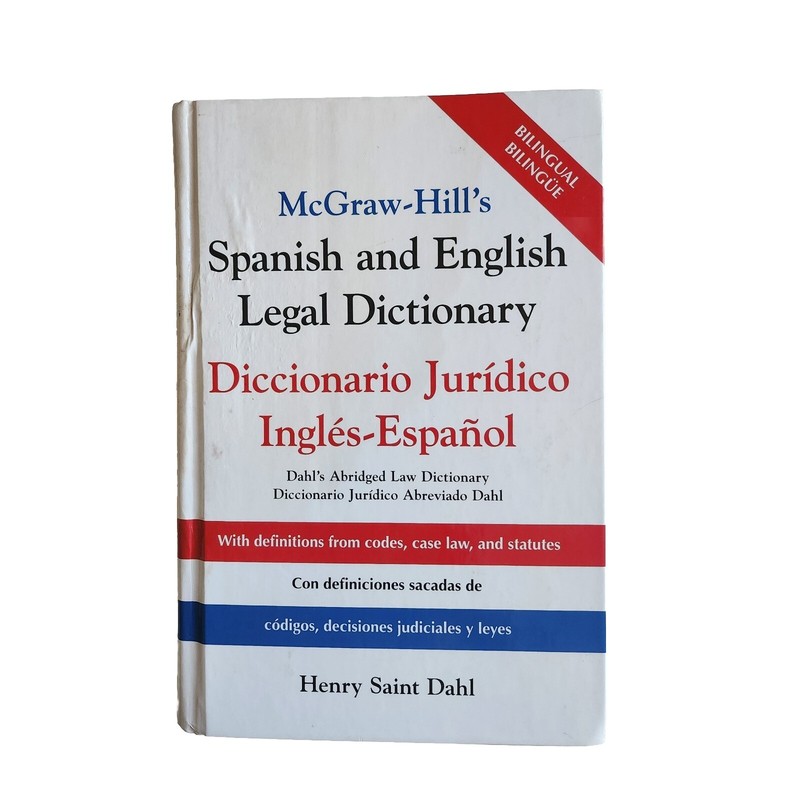 McGraw Hill's Spanish/English Legal Dictionary Paperback 
