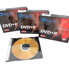 Plextor DVD +R RW 4.7 GB 120 min Video 8X 3 5 Unopened pkgs + 1 Disks New 10480