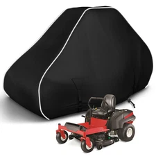 600D Waterproof Lawn Mower Cover with Reflective Strip Outdoor Universal