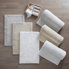 Madison Park Signature Splendor 100 Cotton Tufted 3000 GSM Reversible Bath Rug