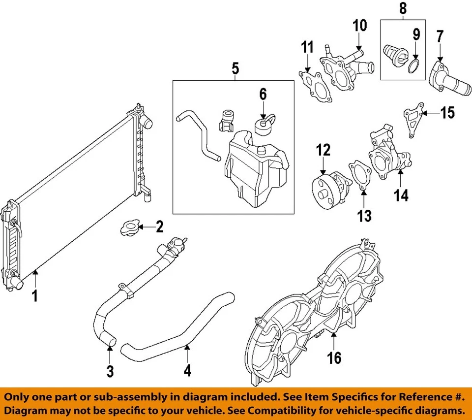 Used Engine Coolant Reservoir fits: 2016 Nissan Altima Grade A - Image 3 of 4