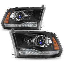 Factory Style Projector Headligts For 2013-2018 Dodge Ram 1500 2500 3500 LED DRL