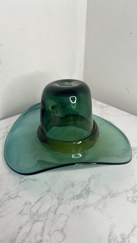 SELTENER MCM Cowboyhut wüstengrün kobaltummantelt mit Topas Blenko - Bild 1 von 9