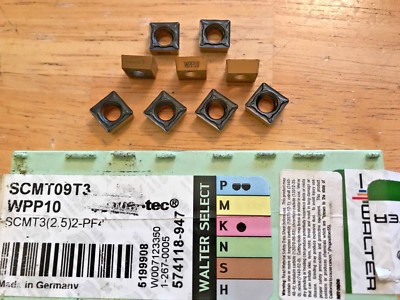 Walter Select Carbide Inserts - SCMT09T3 WPP10 - Qty. 9 - New