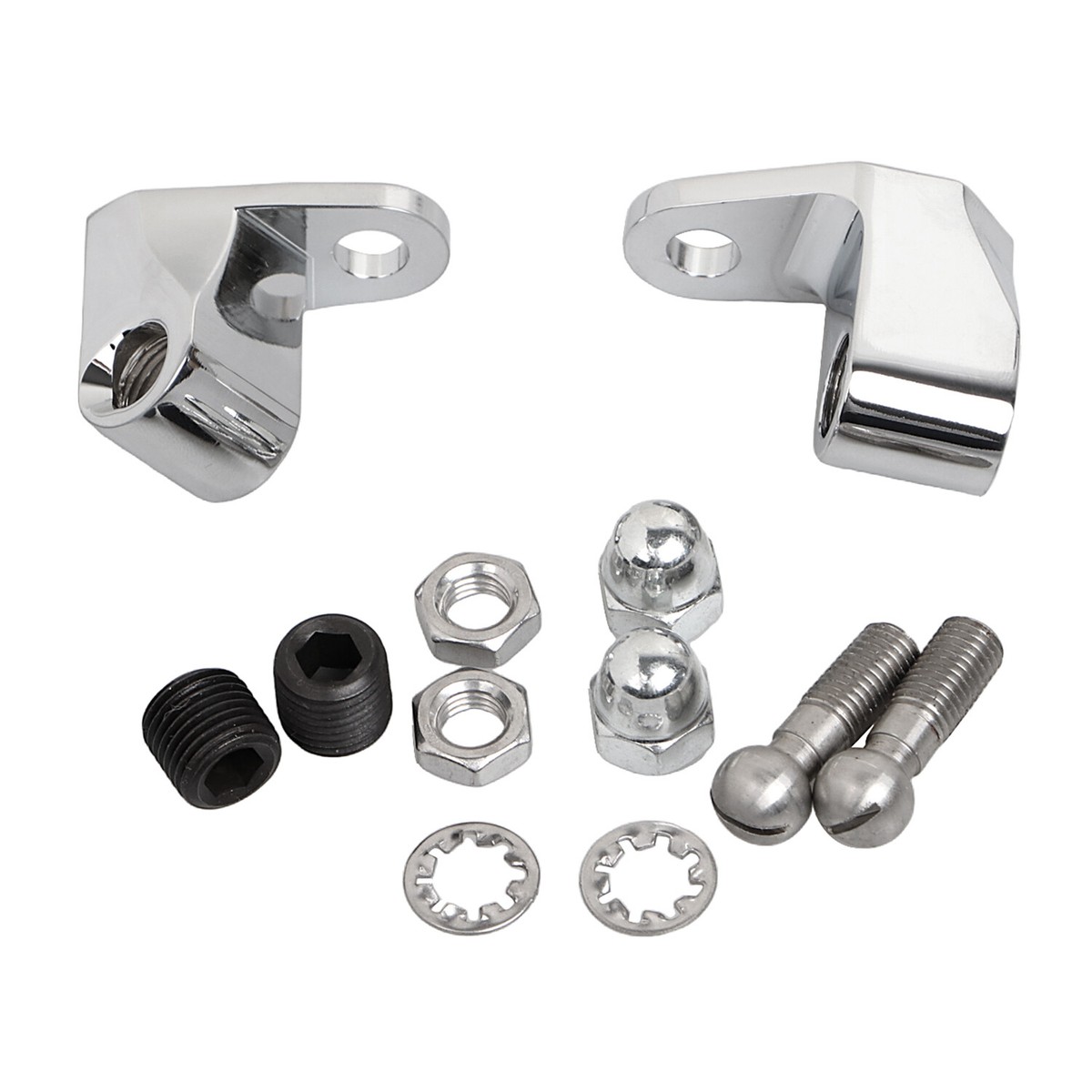Chrome Front Turn Signal Mount Bracket For Harley Breakout Dyna