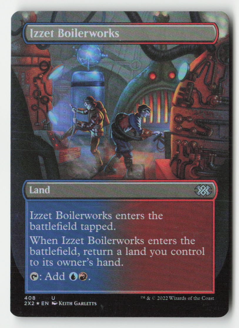 Izzet Boilerworks (Borderless) 408 Double Masters 2022 Magic: Foil NM