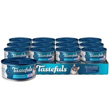 Blue Buffalo Tastefuls 24pk x 5.5oz Wet Cat Food Natural Chicken Entrée