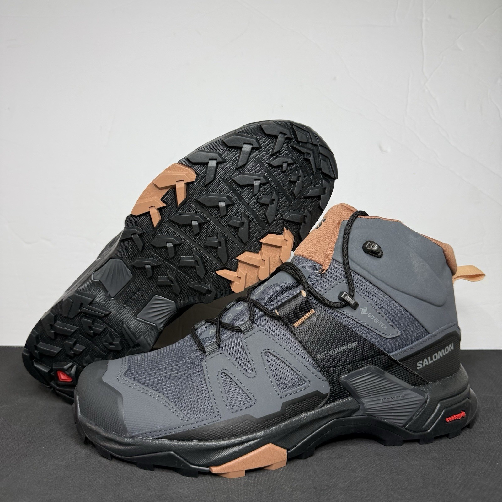 Scarpe da trekking Salomon X Ultra 04W Gore Tex da donna grigie taglia 9 5 NUOVE*