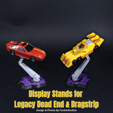 Upgrade Kit Display Stands for Transformers Legacy Dead End & Dragstrip Menasor