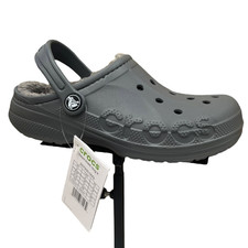 Crocs Youth Boys Lined Slip-on Clogs Size 3 G...