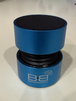 BassBoomz Portable Bluetooth Speaker BB-Red Metallic Expandable Bass Mini Tested