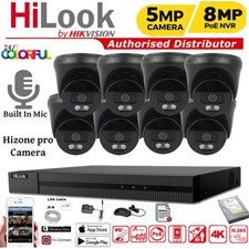 HIKVISION 8MP COLORVU POE CCTV SYSTEM 5MP IP CAMERA AUDIO MIC OUTDOOR NVR KIT