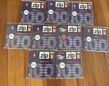 Lot of 9 iomega Zip Disk 100 USED 100MB Storage Capacity Blank Mac Or PC Format