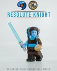 LEGO Baggles Studio LCM Custom Minifigure Star Wars Aayla Secura Resolute Knight