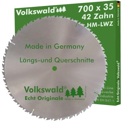 Volkswald® HM-Sägeblatt LWZ 700 x 35 mm Z= 42 KippsägeTischkreissäge Wechselzahn