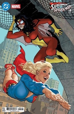 DC MARVEL SUPERMAN SPIDER-MAN #1 (ONE SHOT) CVR I ADAM HUGHES SUPERGIRL 70S & SP