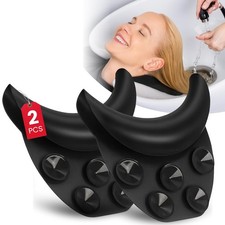 2-Piece Gel Cushion Set for Portable Shampoo Bowl Neck Rest - Waterproof Suppo