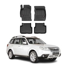 OMAC Gummi Fußmatten für Subaru Forester 2008-2013 Premium TPE Automatten 4tlg