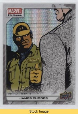 2023 Marvel Platinum High Series White Rainbow Rhodey Rhodes James READ 1dl0