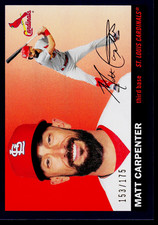 2020 Topps Archives #92 Matt Carpenter Purple /175