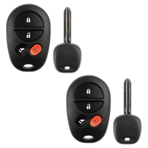 2 Replacement for Toyota 2004-2010 Sienna Keyless Remote Car Van Key Fob Set