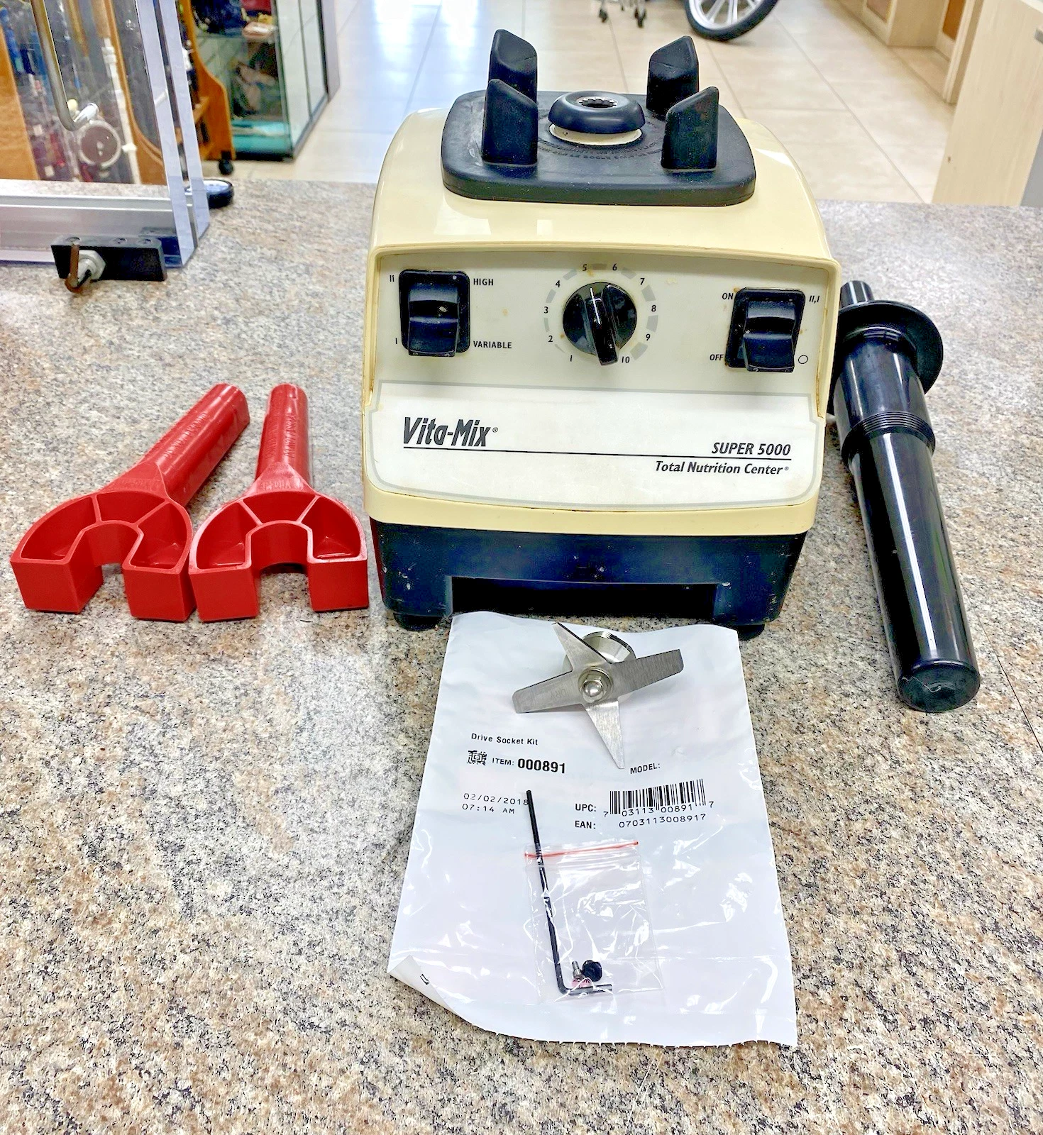 Vitamix Super 5000 VM0103 Blender Base Mixer Motor w/ Extra Tested Working
