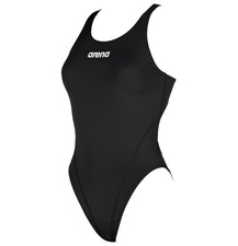 Image of Arena Women's Team Swim Tech Solid Swimsuit UK 6 (30) Black One Piece Swimming