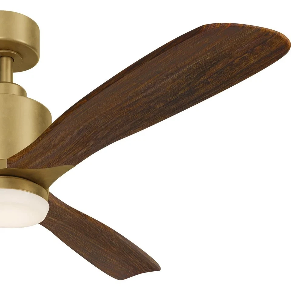 Kichler Lighting 300027NBR Ridley Ii Indoor Ceiling Fan Natural Brass - Image 4 of 4