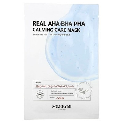 Some By Mi Real AHA BHA PHA Exfoliating and Soothing Sheet Mask, 20 g