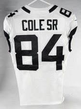 2019 Jacksonville Jaguars Keelan Cole Sr #84 Game Issued White Jersey 38 DP74733