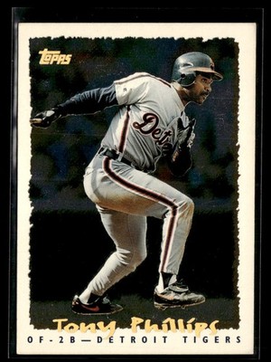1995 Topps #322 Tony Phillips CyberStats (Spectralight) Baseball Card 3302K