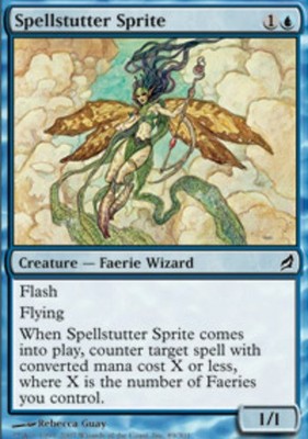 1x Spellstutter Sprite Moderate Play MTG Magic - Kid Icarus -