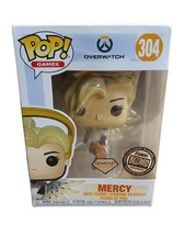 Funko Pop Games Overwatch Mercy Diamond Glitter #304 Fanatics Exclusive