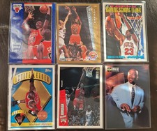Michael Jordan (6) Card Lot from 1991 Fleer to 1997 Upper Deck Collectors Choice
