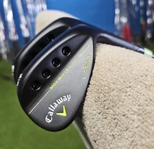 CALLAWAY MD3 MACK DADDY 3 BLACK NITRIDE 54 & 58  2 WEDGE SET SPINE ALIGNED KBS