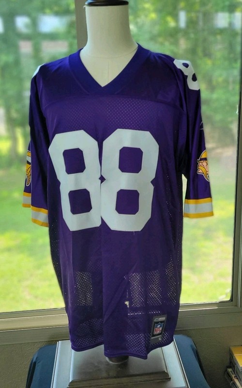 Alan Page Vikings Jersey XL Reebok NFL Team Replica Purple #88 HOF Stitched 